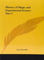 Thorndike, history of magic and experimental science.