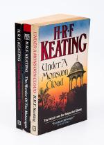 Keating, Collection of three books titled: Under a monsoon cloud / The Murder of the Maharajah / Go West Inspector Ghote.